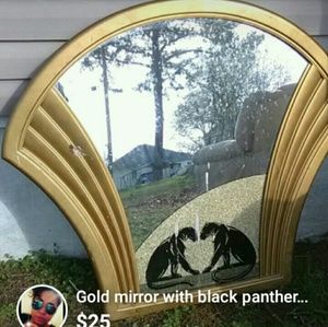 Gold mirror